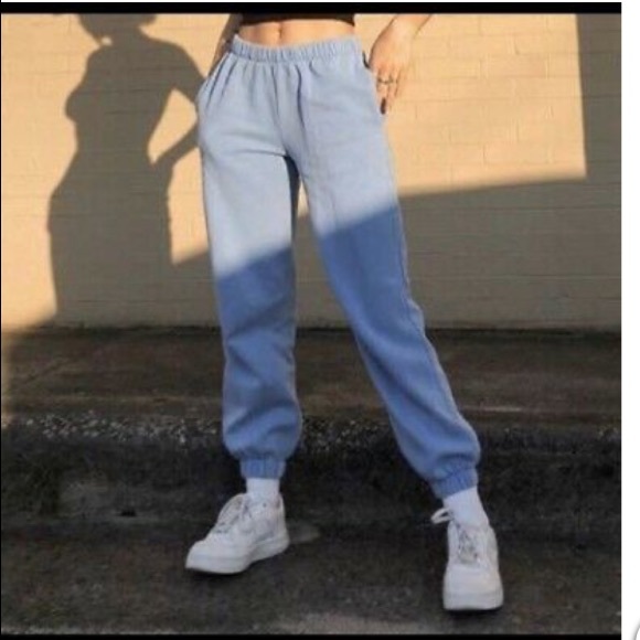 Brandy Melville Pants - Brandy Melville high rise joggers blue